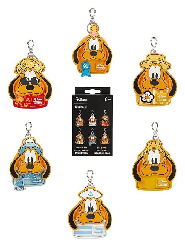 [PRÉ-RESERVA] Disney by Loungefly Keychains Mini Backpack Pluto 95th Anniversary Blind Box Assortment (15)