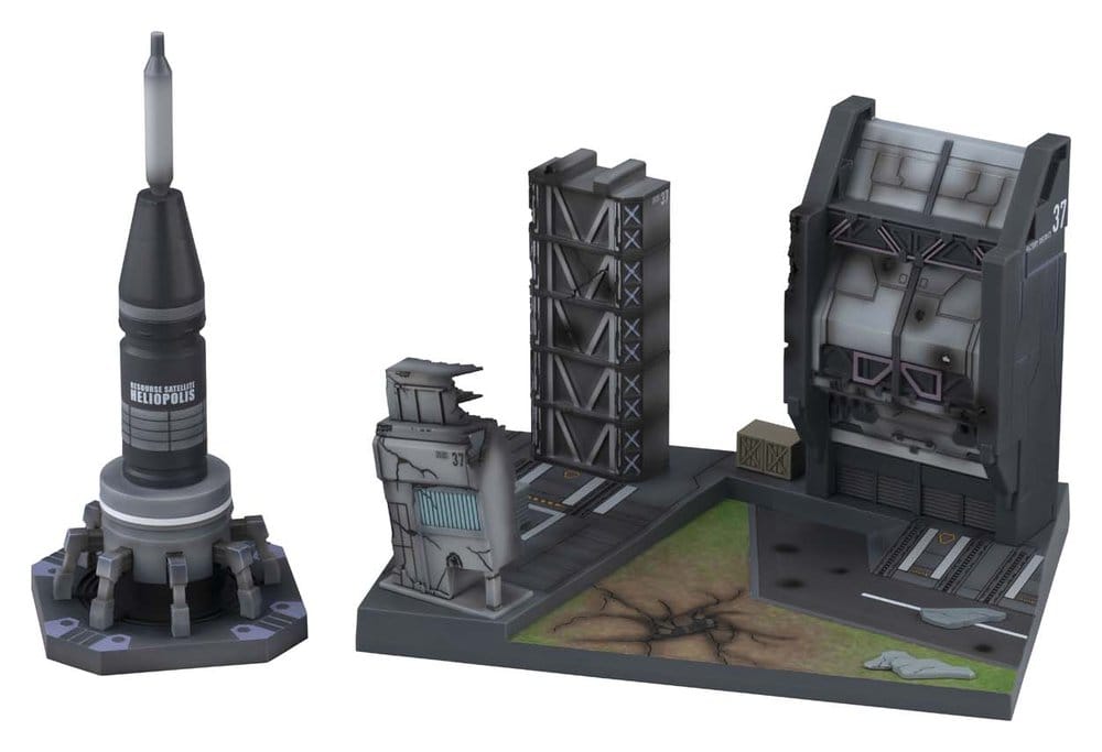 [PRÉ-RESERVA] Mobile Suit Gundam SEED Realistic Model Series Diorama G Structure GS06M Heliopolis Battle Stage Material Color Edition 18 cm