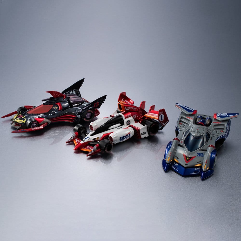 [PRÉ-RESERVA] Future GPX Cyber Formula Cyber Formula Collection -Heritage Edition- Vehicle Set 3-Pack Asurada G.S.X Aero Mode & Knight Savior 005 & Missionel VR-4