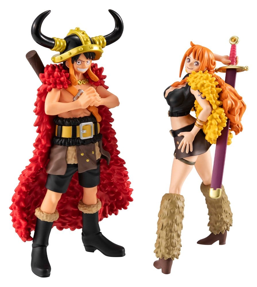[PRÉ-RESERVA] One Piece WALLSTAR PVC Figures 2-Pack Monkey D. Luffy & Nami Ver. Elbaph 11 cm (with gift)