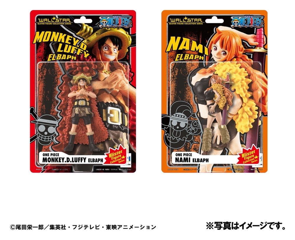 [PRÉ-RESERVA] One Piece WALLSTAR PVC Figures 2-Pack Monkey D. Luffy & Nami Ver. Elbaph 11 cm (with gift)