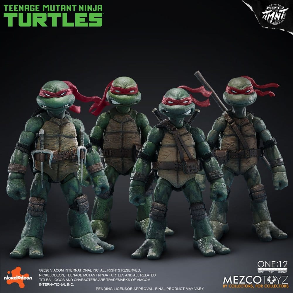 [PRÉ-RESERVA] Teenage Mutant Ninja Turtles One:12 Collective Action Figures 1/12 Boxed Set 17 cm