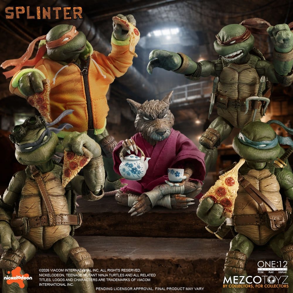 [PRÉ-RESERVA] Teenage Mutant Ninja Turtles One:12 Collective Action Figure 1/12 Splinter 17 cm