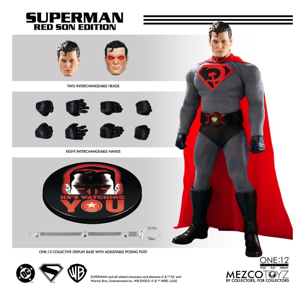 [PRÉ-RESERVA] DC Comics One:12 Collective Action Figure 1/12 Superman: Red Son 17 cm
