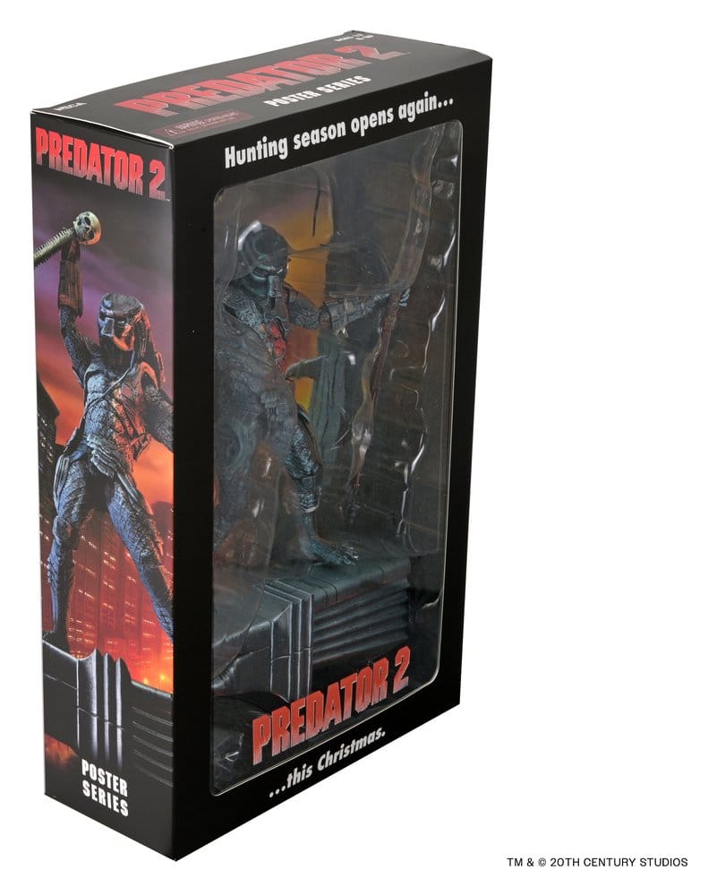 [PRÉ-RESERVA] Predator 2 Action Figure City Hunter Poster Series 18 cm