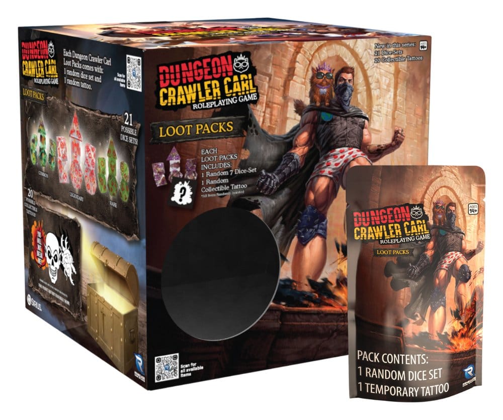 [PRÉ-RESERVA] Dungeon Crawler Carl Dice Blind Box Display (20)