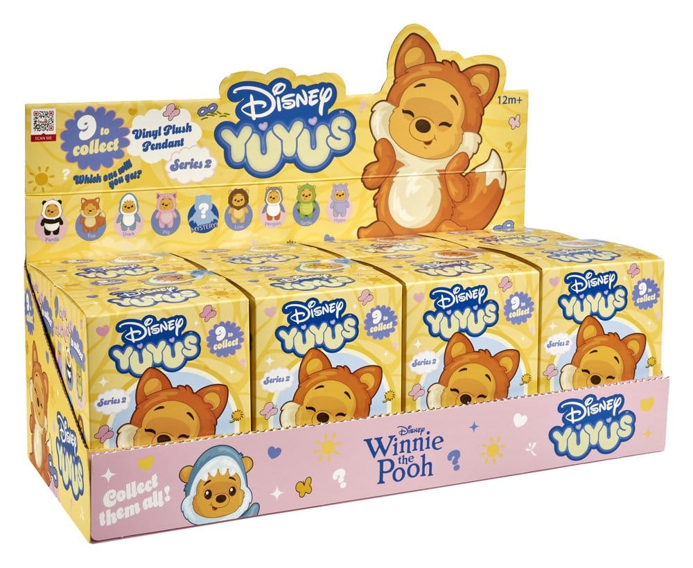 Disney YuYus Plush Key rings Wave 2 Winnie the Pooh 13 cm Blindbox Display (8)