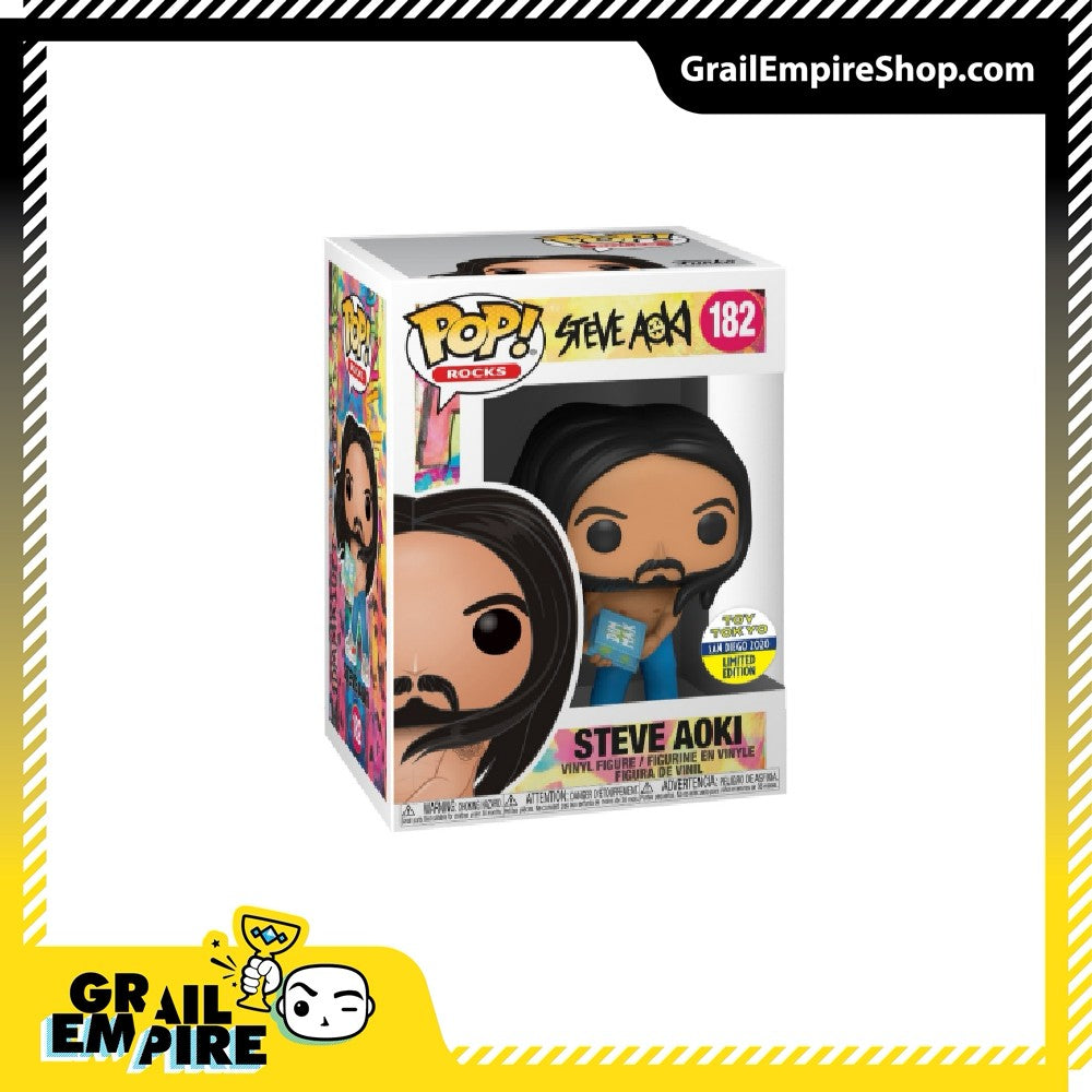 Funko POP! Rocks #182 Steve Aoki Toy Tokyo SDCC 2020 Exclusivo