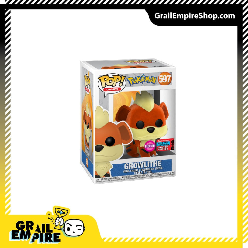 Funko POP! Pokemon Growlithe Flocked NYCC 2020