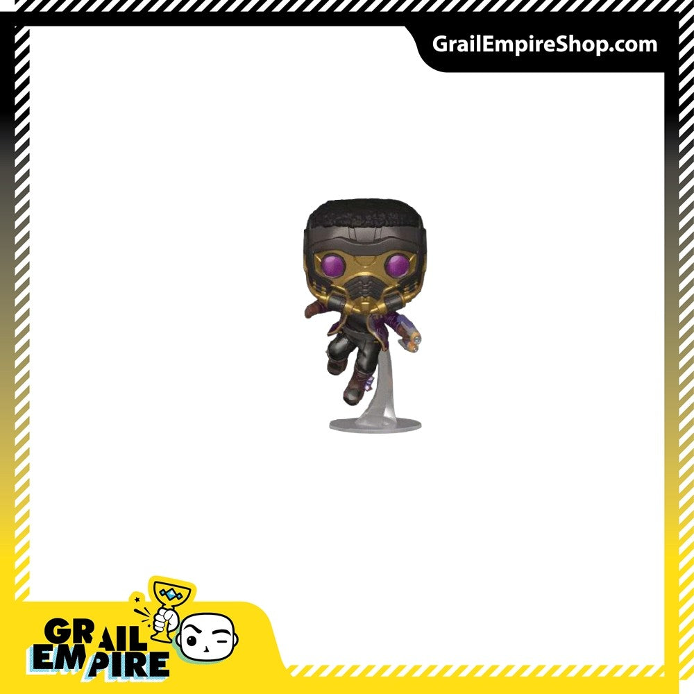 Funko POP! Marvel What If...? #871 T'Challa Star-Lord Metallic Exclusivo