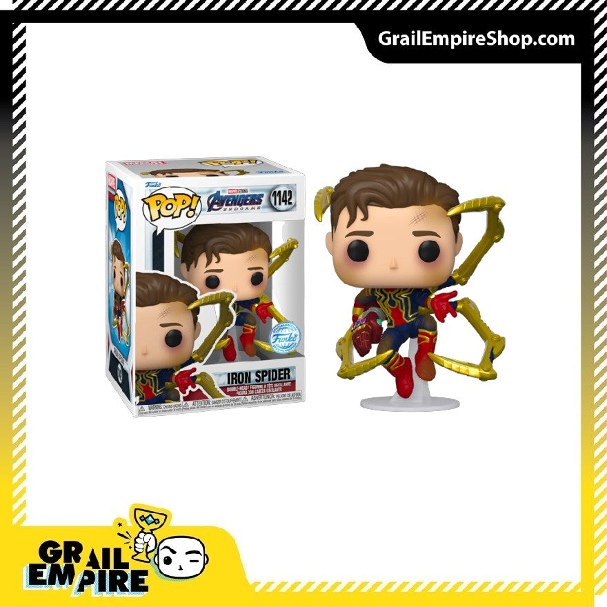 Funko POP! Marvel Avengers Endgame #1142 Iron Spider Unmasked Exclusivo