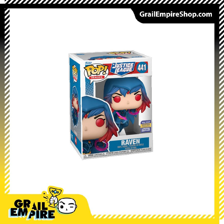 Funko POP! DC Justice League #441 Raven Exclusivo Winter