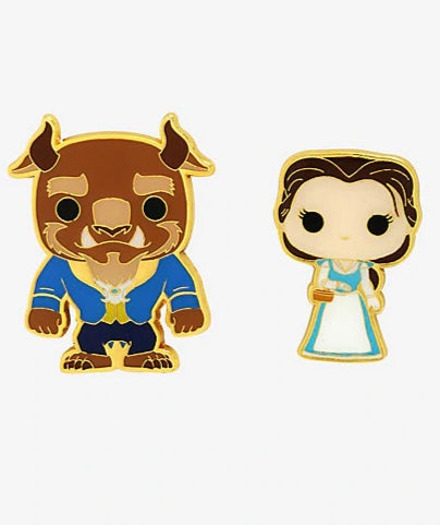 Funko Pop! Disney Beauty And The Beast Belle & Beast Enamel