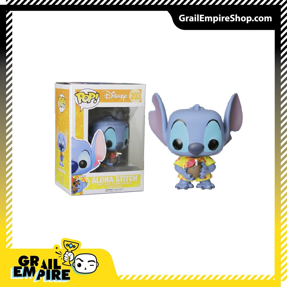 Funko POP! Disney Lilo & Stitch #203 Stitch Aloha Exclusivo