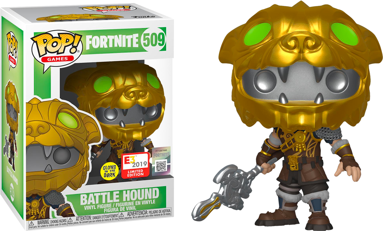 Funko POP! Fortnite Battle Hound GITD E3 Exclusivo - Glow in