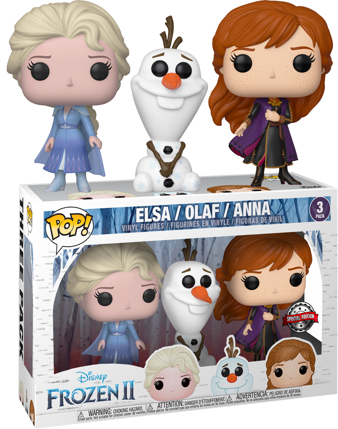 Funko POP! Frozen 2 Elsa Anna & Olaf 3 Pack - 3 Pack