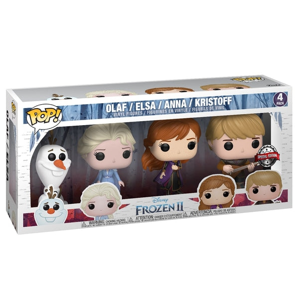 Funko POP! Frozen 2 Elsa Anna Olaf & Kristoff 4 Pack - 4