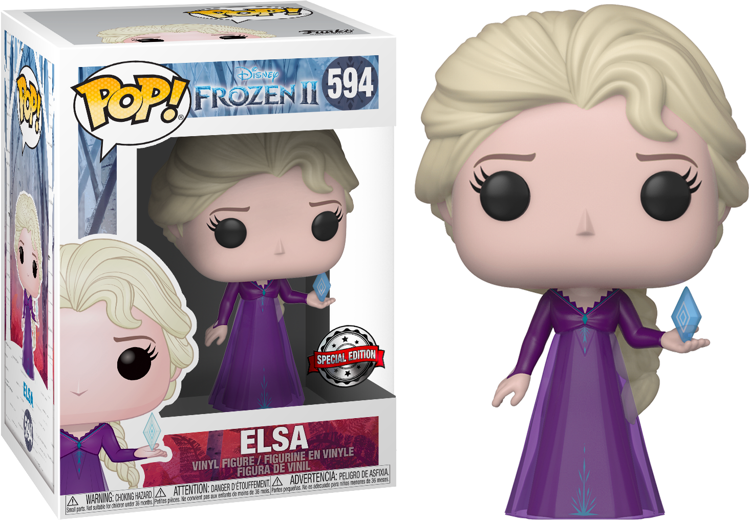 Funko POP! Frozen 2 Elsa com Cristal de Gelo - POP