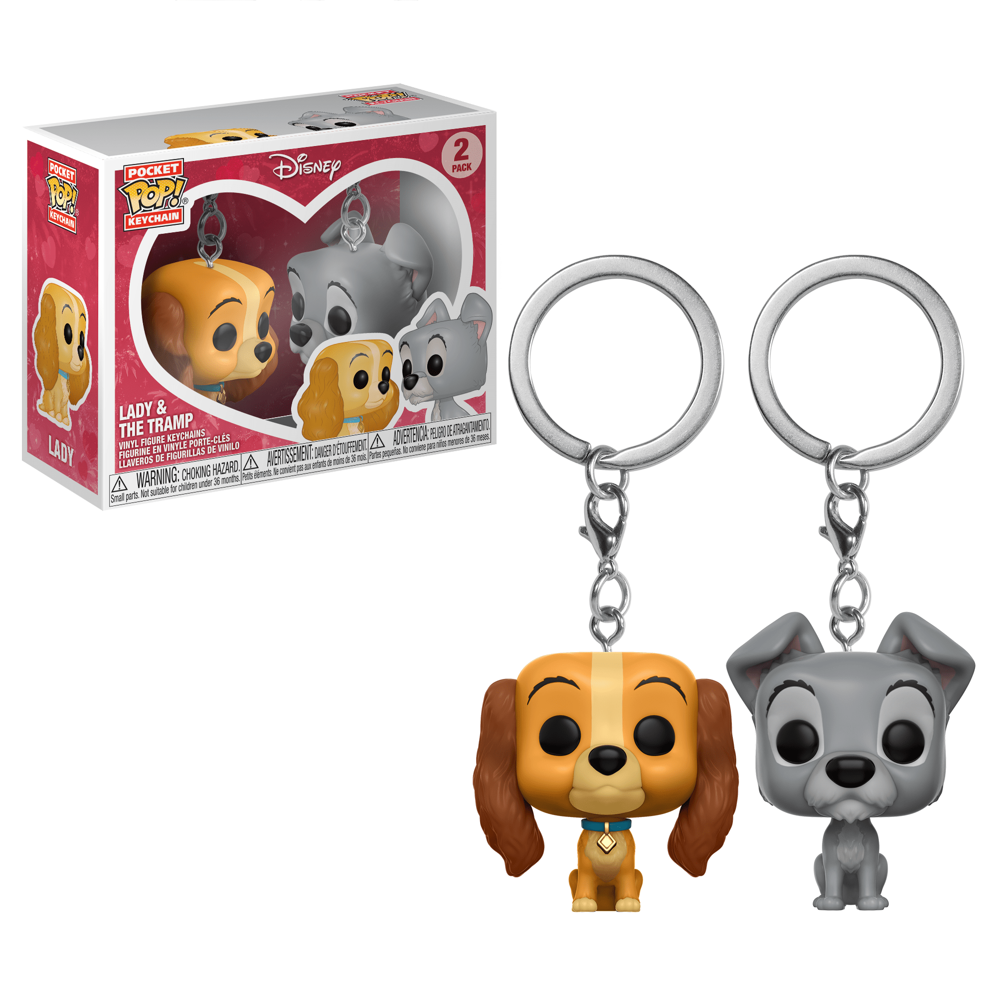 Funko POP! Keychain Disney Lady & The Tramp - Keychain