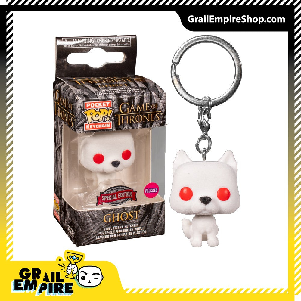 Funko POP! Keychain Game of Thrones Ghost Flocked - Keychain