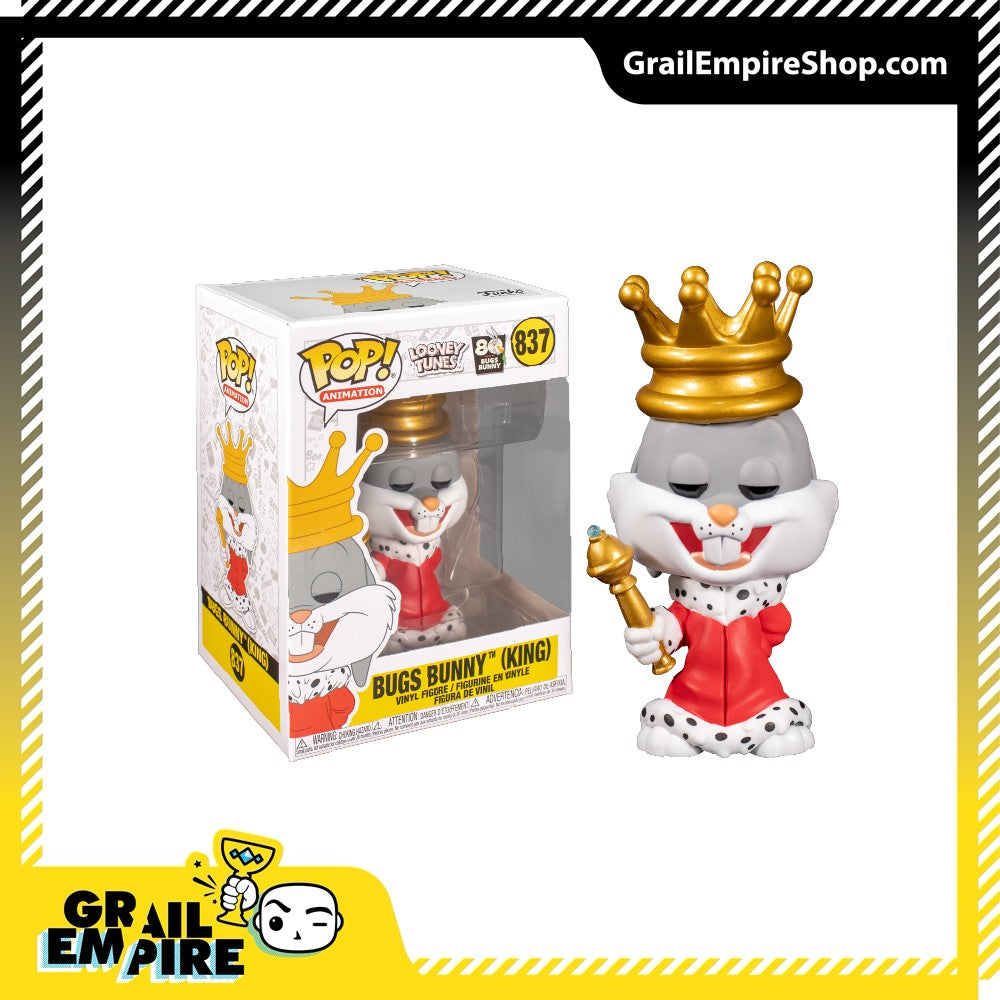 Funko POP! Looney Tunes #837 King Bugs Bunny Exclusivo -