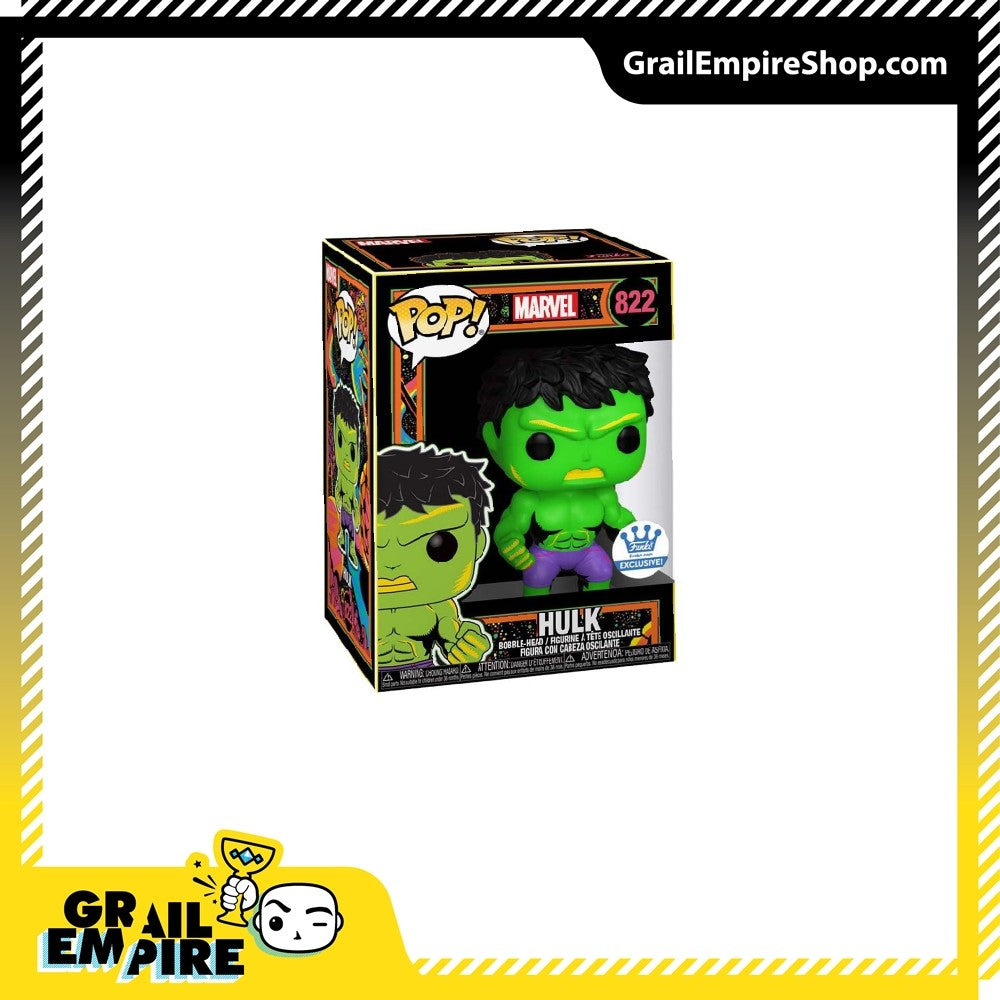 Funko POP! Marvel #822 Blacklight Hulk Exclusivo -