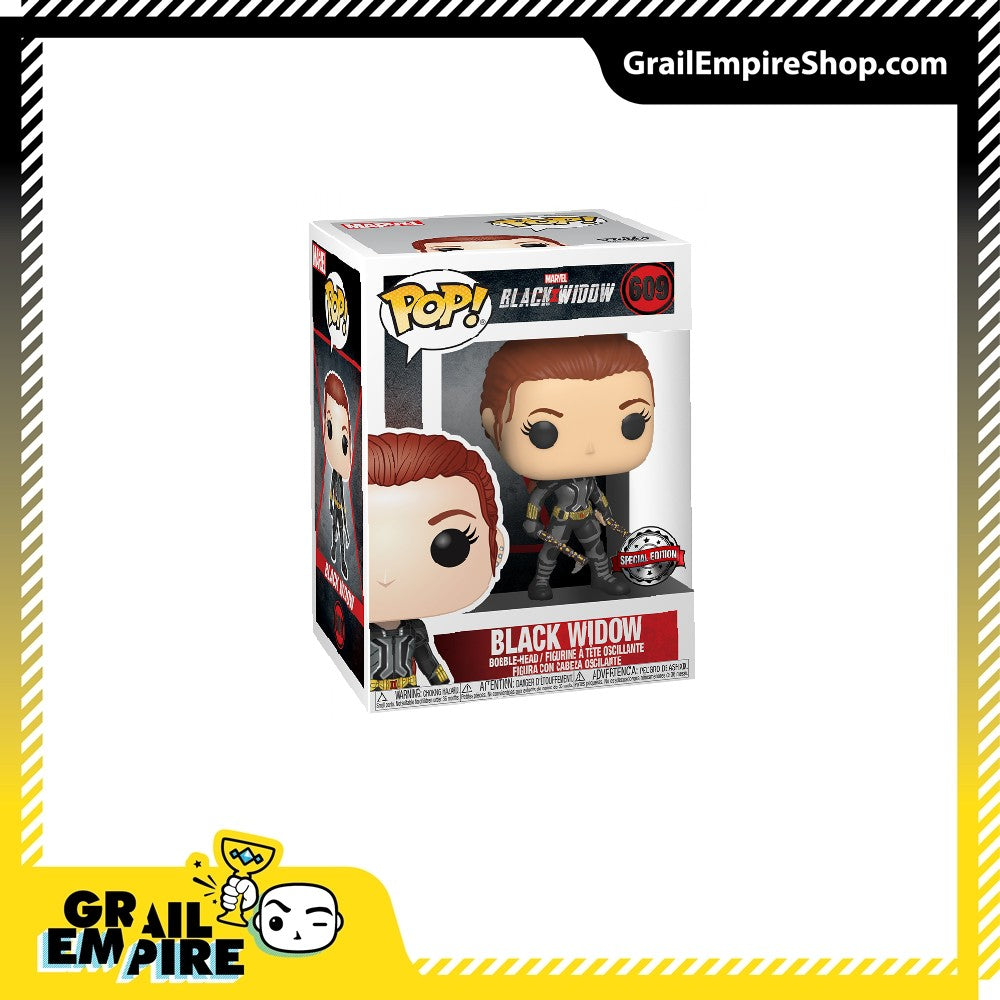 Funko POP! Marvel Black Widow #609 Black Widow Grey Suit -