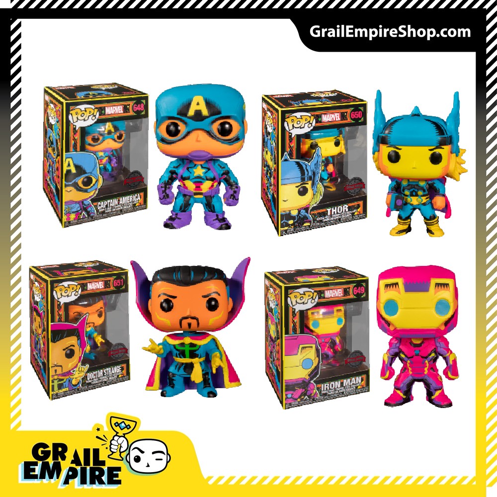 Funko POP! Marvel Blacklight Bundle - Blacklight