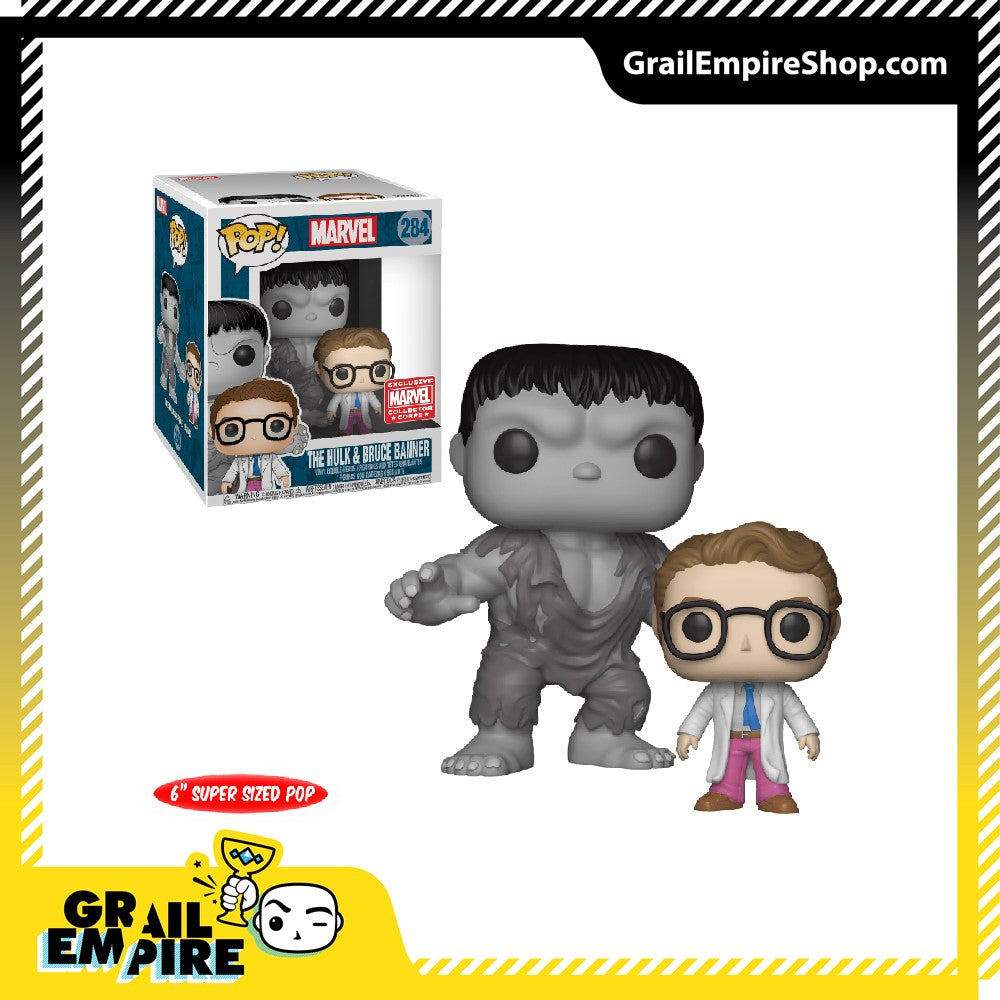 Funko POP! Marvel The Hulk and Bruce Banner Collector Corps