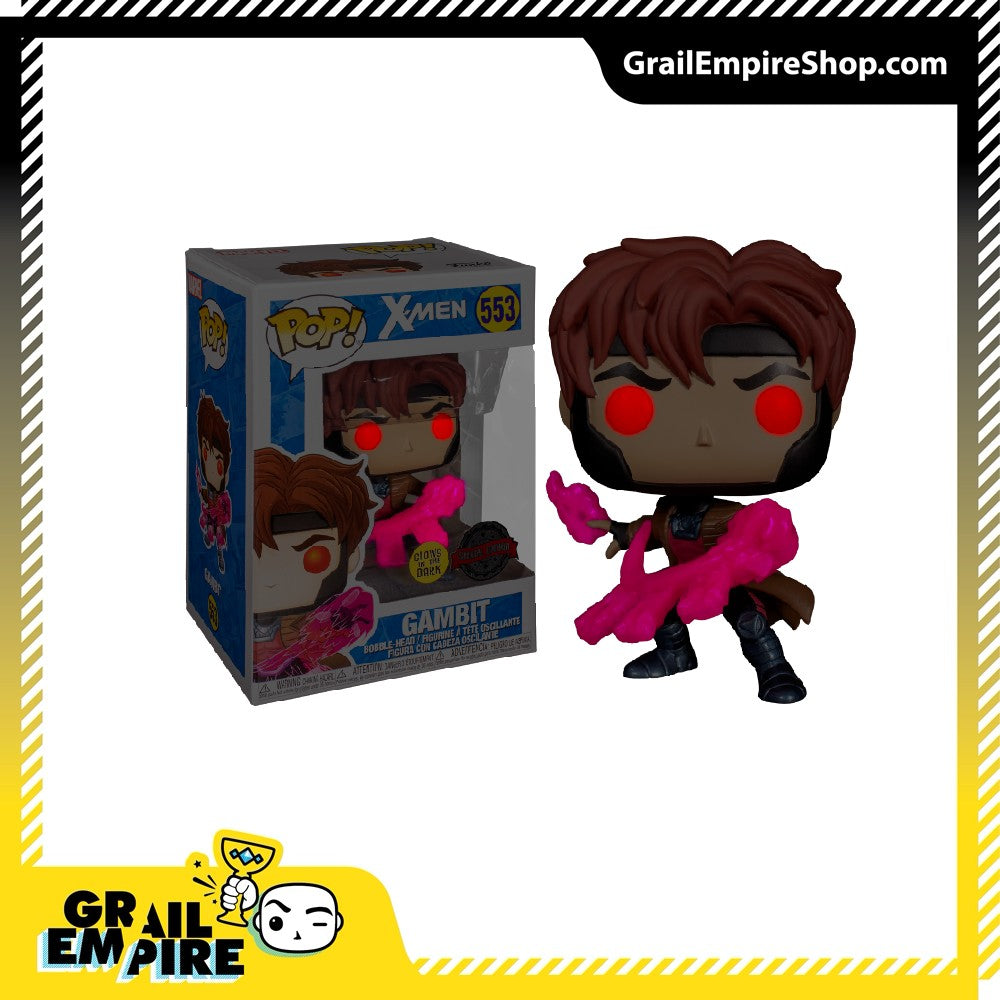 Funko POP! Marvel X-Men #553 Gambit GITD Exclusivo - Glow in