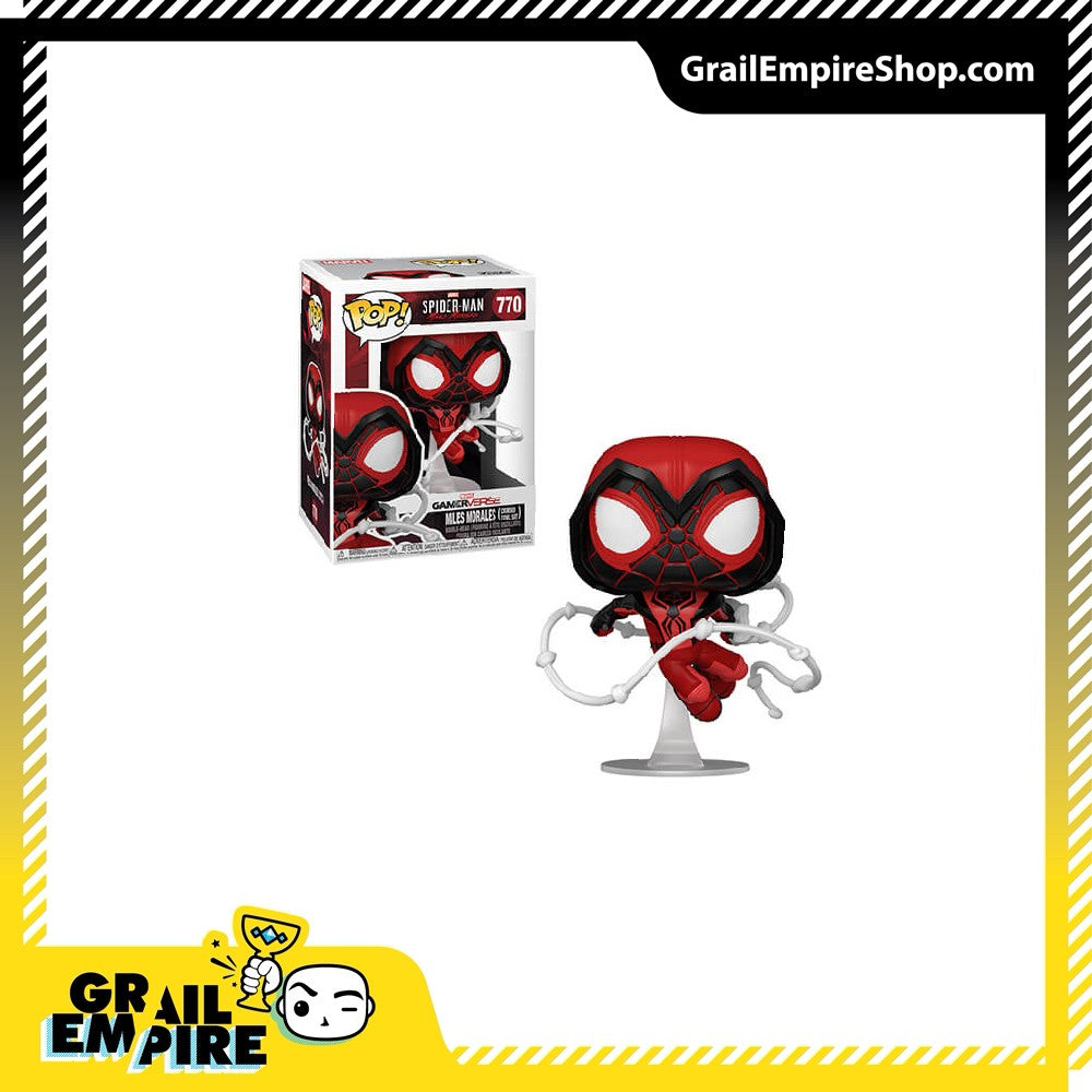 Funko POP! Marvel’s Spider-Man: Miles Morales (Crimson Cowl