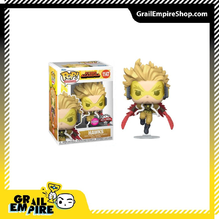 Funko POP! My Hero Academia #1141 Hawks (Flocked) Exclusivo