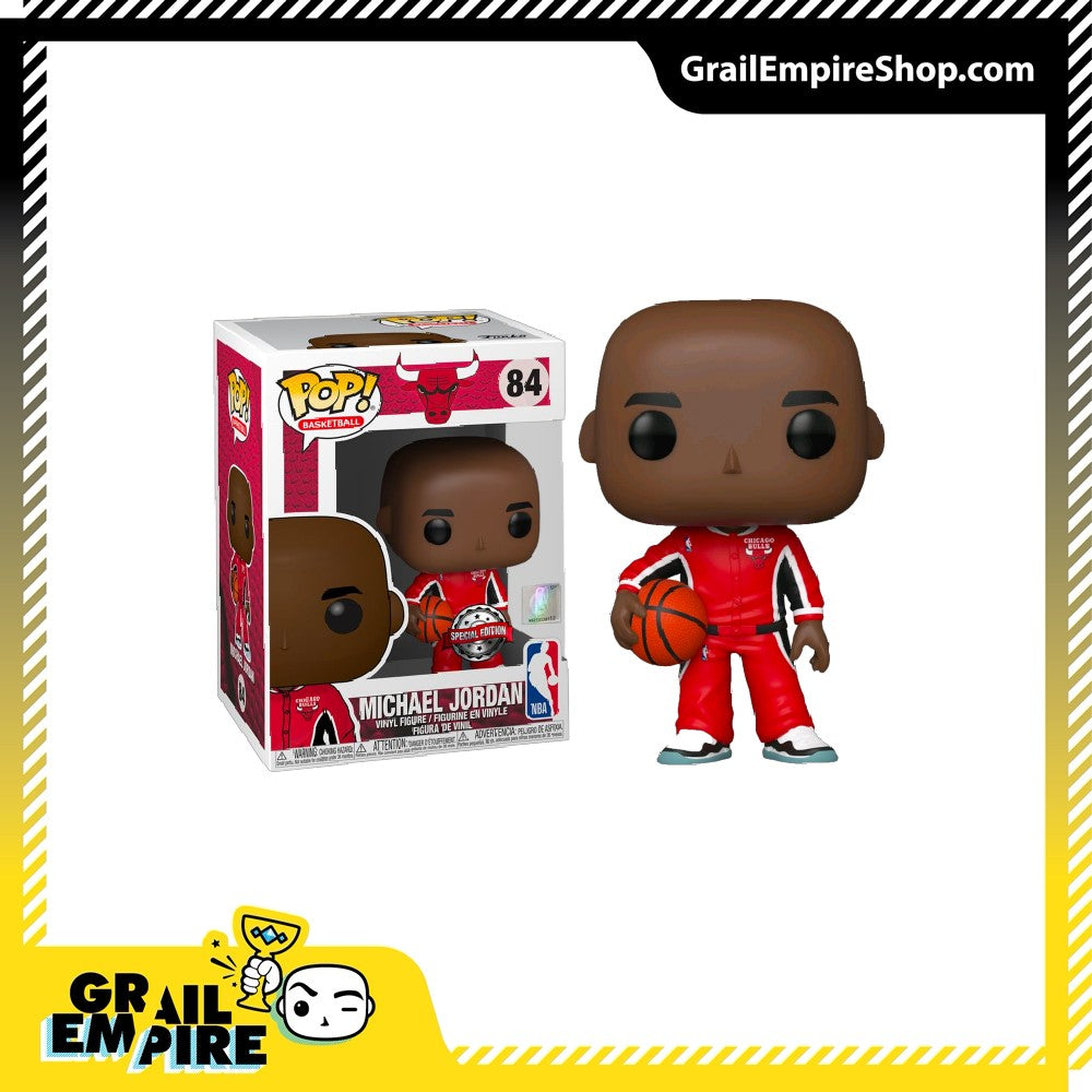 Funko POP! NBA #84 Michael Jordan Red Warm Up Suit Exclusivo
