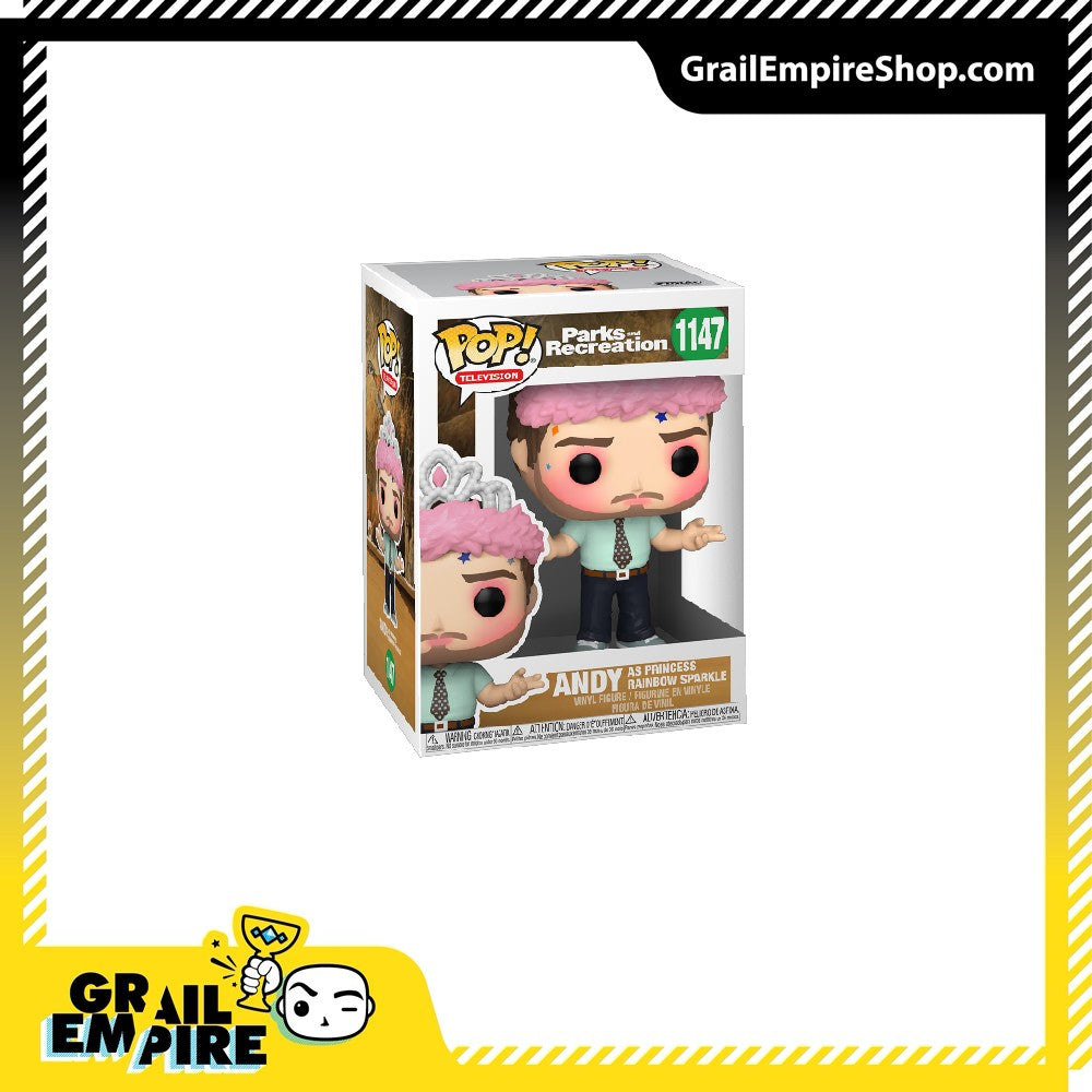 Funko POP! Parks & Rec #1147 Andy as Princess Rainbow