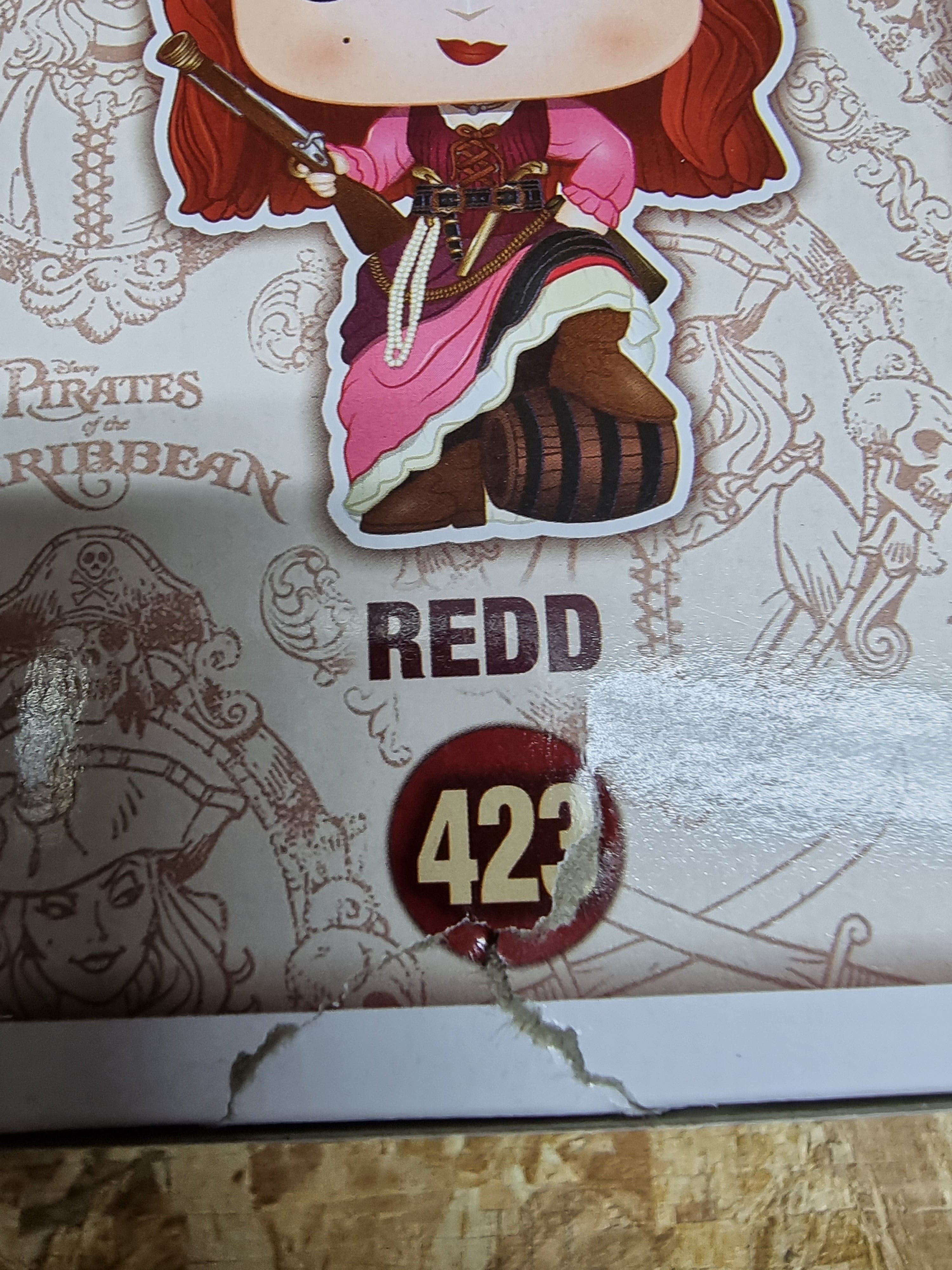 Funko POP! Pirates of The Caribbean #423 Redd (Metallic)