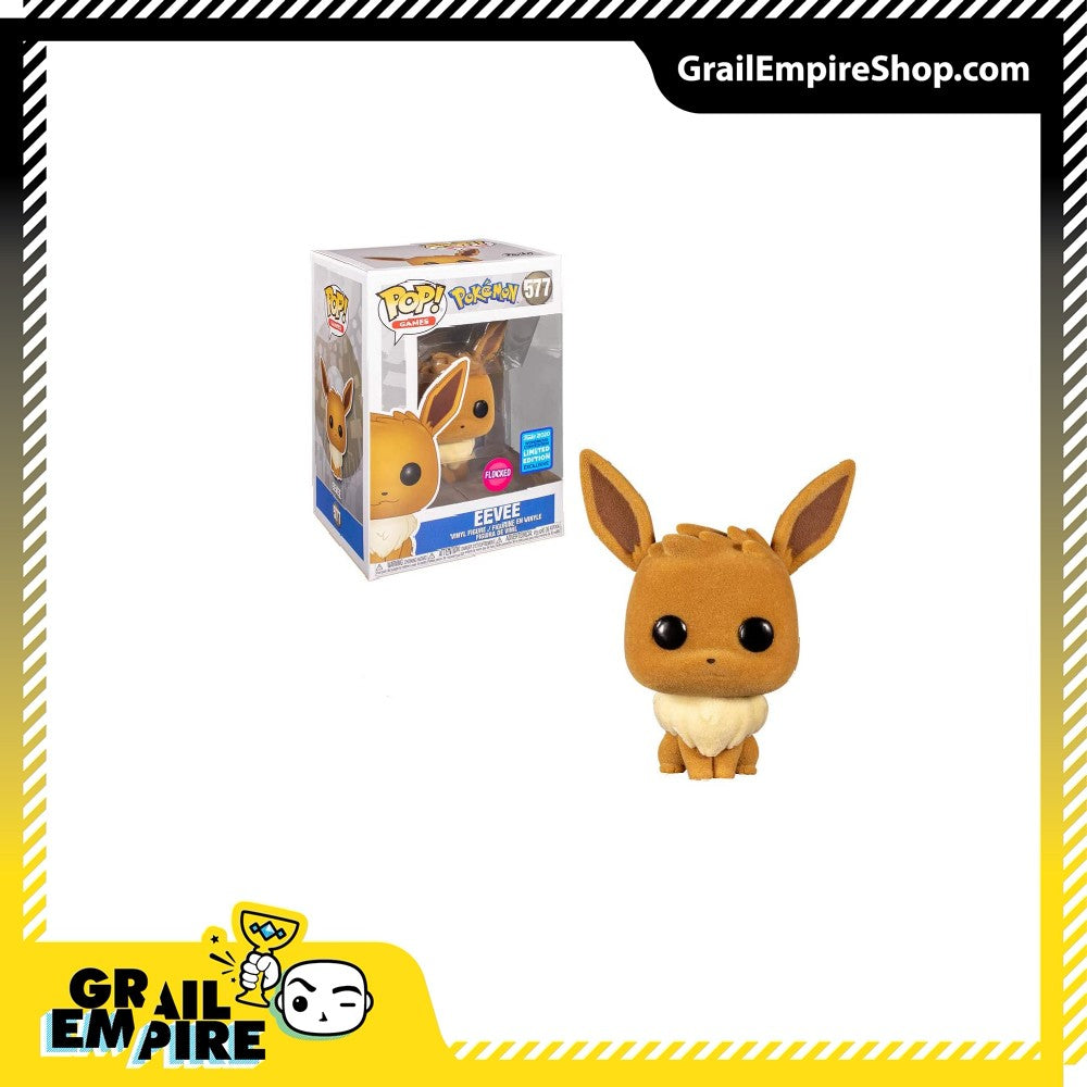 Funko POP! Pokemon #577 Eevee Flocked WonderCon 2020 -
