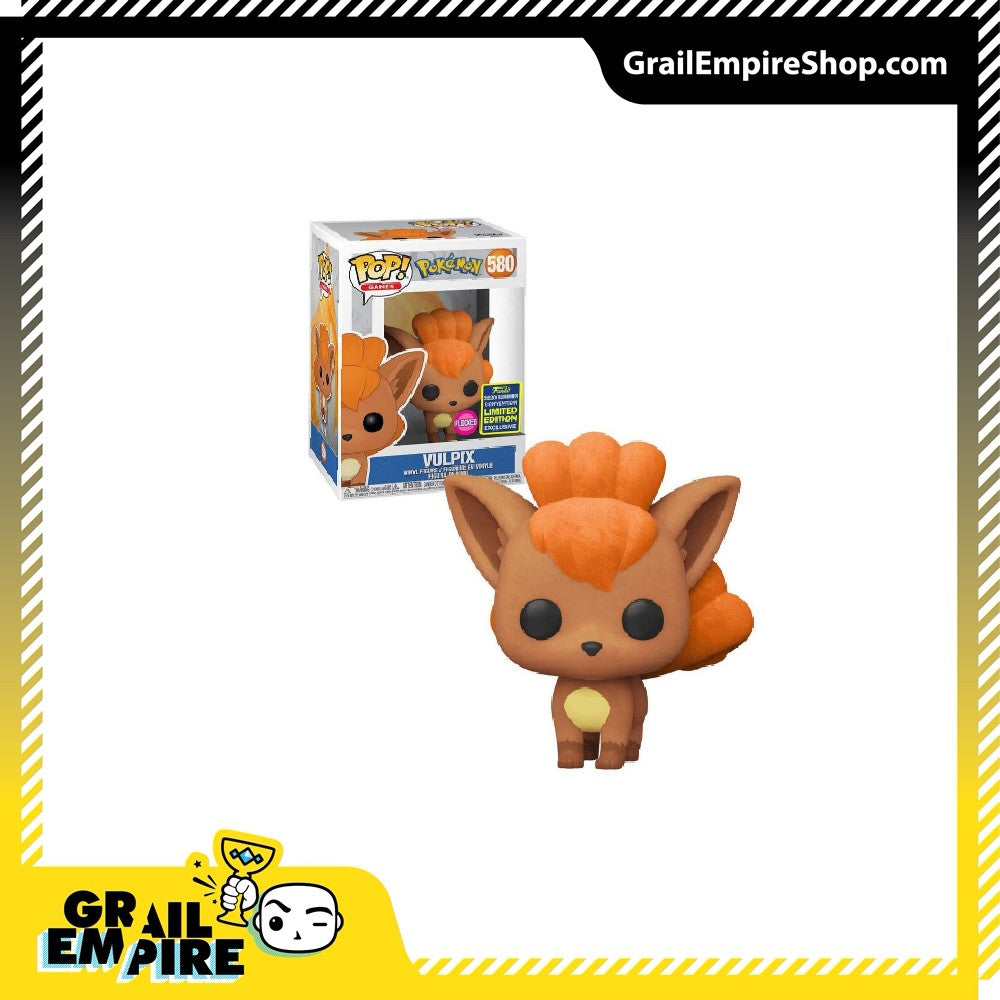 Funko POP! Pokemon #580 Vulpix Flocked SDCC Exclusivo -