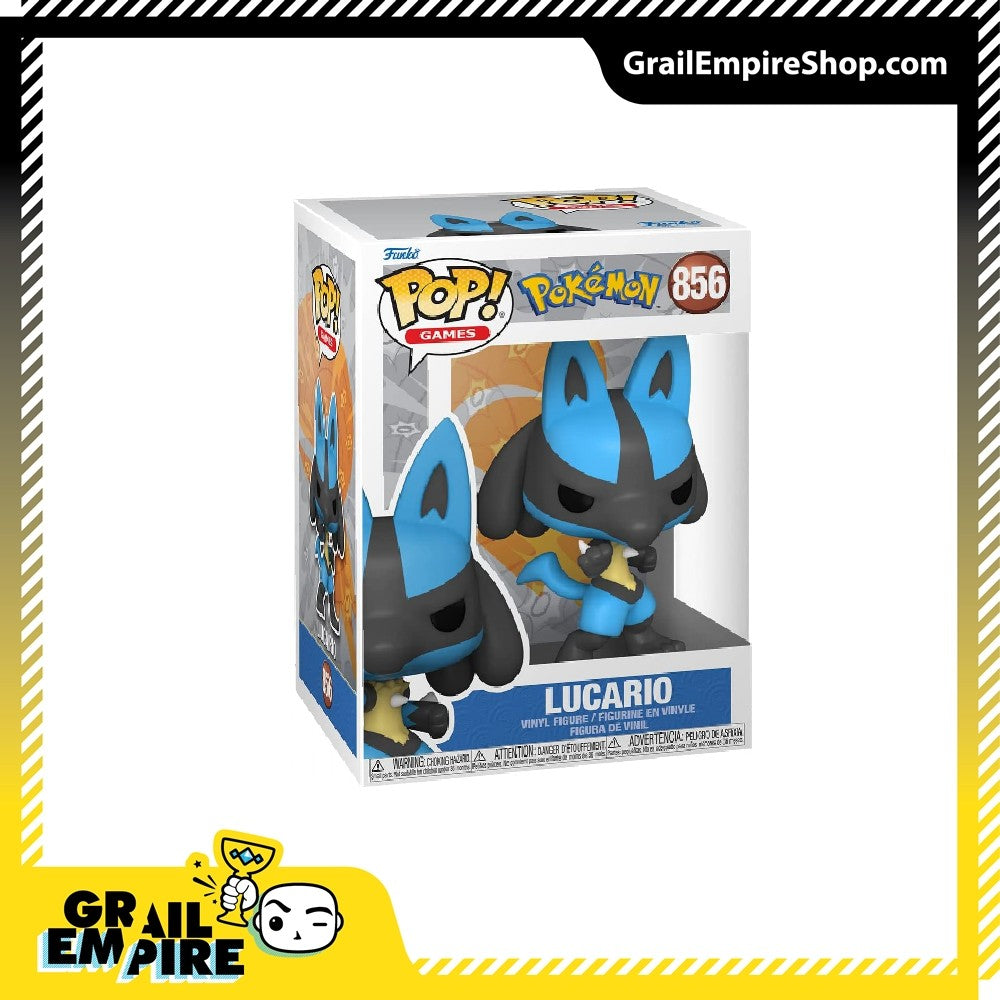 Funko POP! Pokemon #856 Lucario (Caixas Danificadas) - POP!