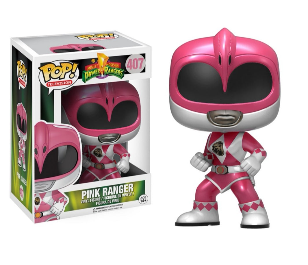 Funko POP! Power Rangers Pink Action Pose Ranger (Metallic)