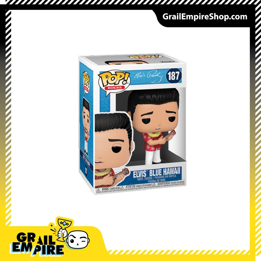 Funko POP! Rocks Elvis #187 Blue Hawaii (Caixas Danificadas)