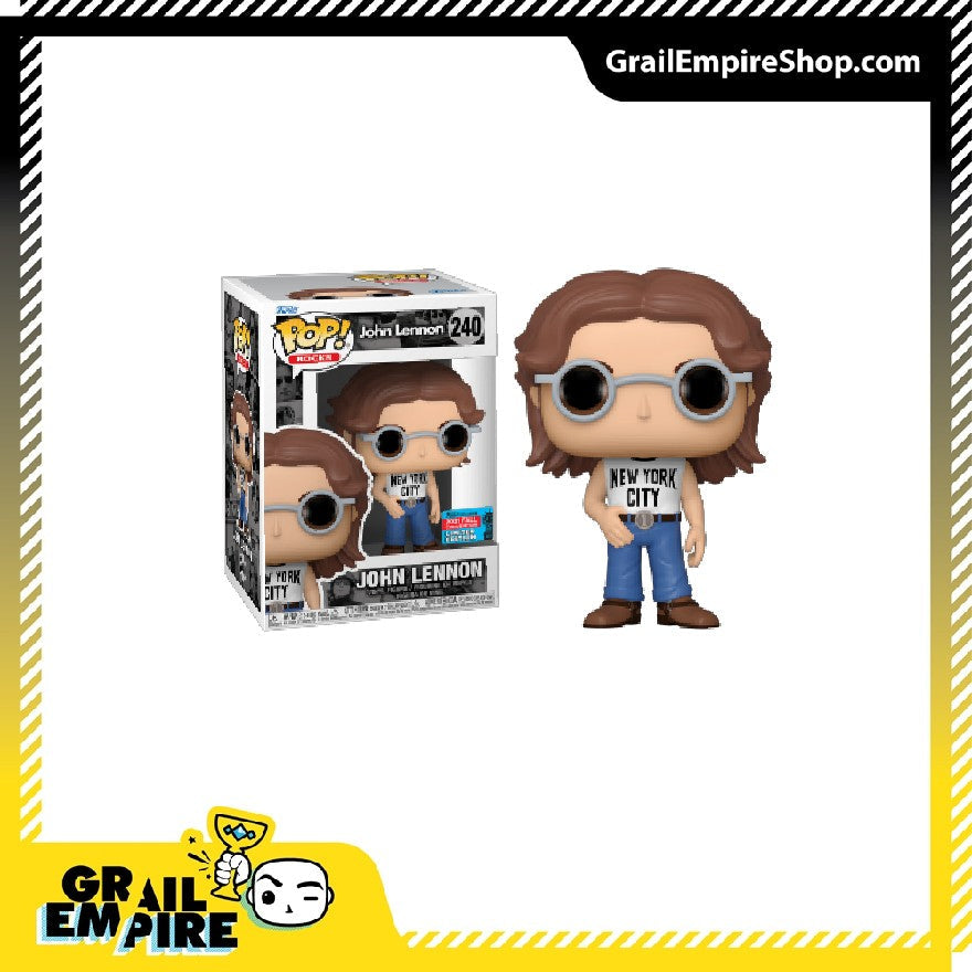 Funko POP! Rocks # John Lennon NYC Shirt NYCC 2021 Exclusivo