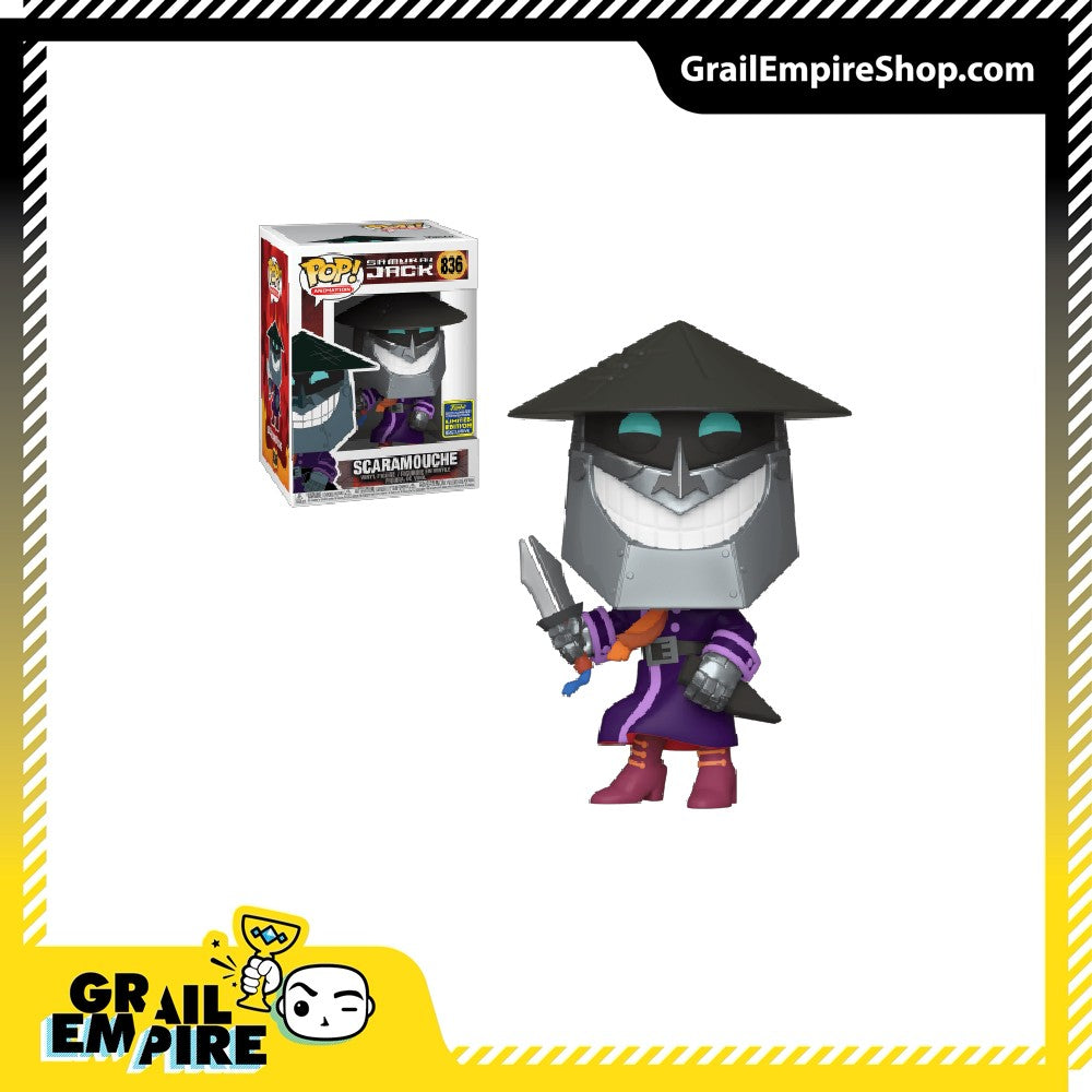 Funko POP! Samurai Jack #836 Scaramouche SDCC 2020 Exclusivo