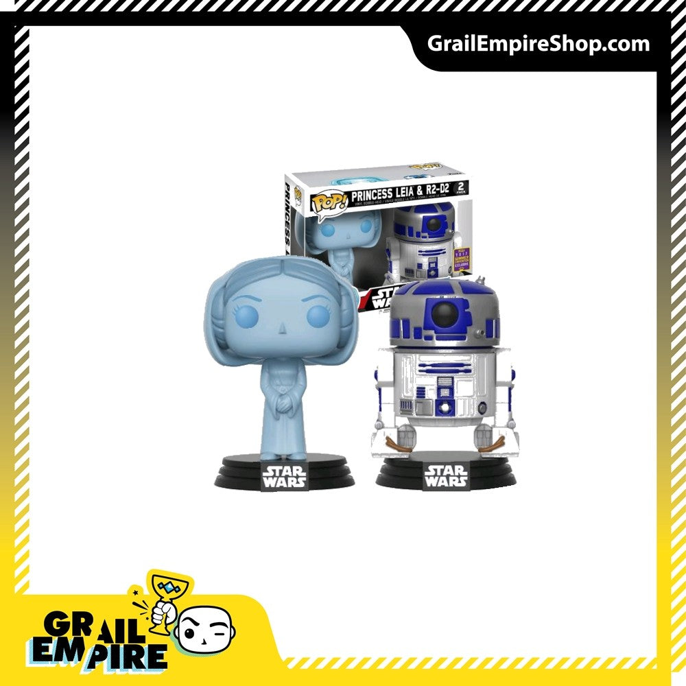Funko POP! Star Wars Princess Leia (Holographic) & R2-D2