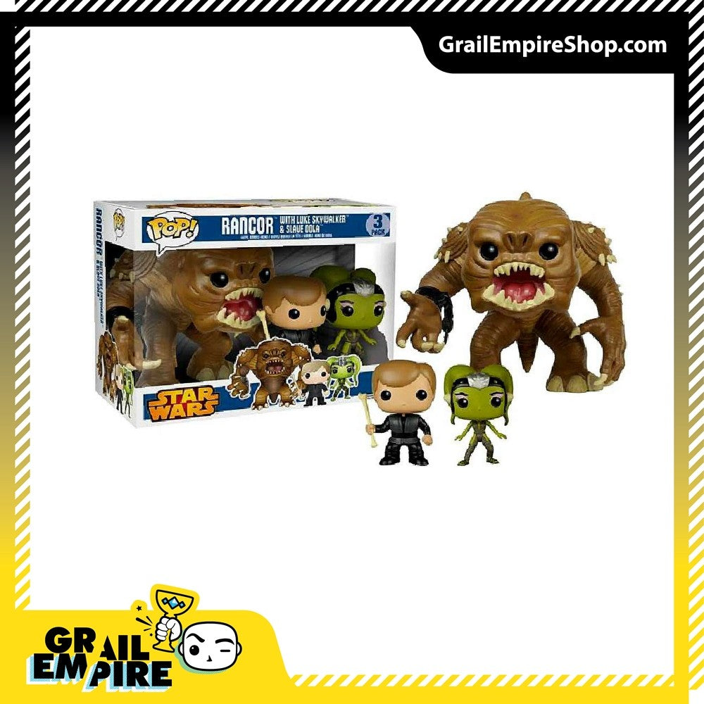 Funko POP! Star Wars Rancor with Luke Skywalker & Slave Oola