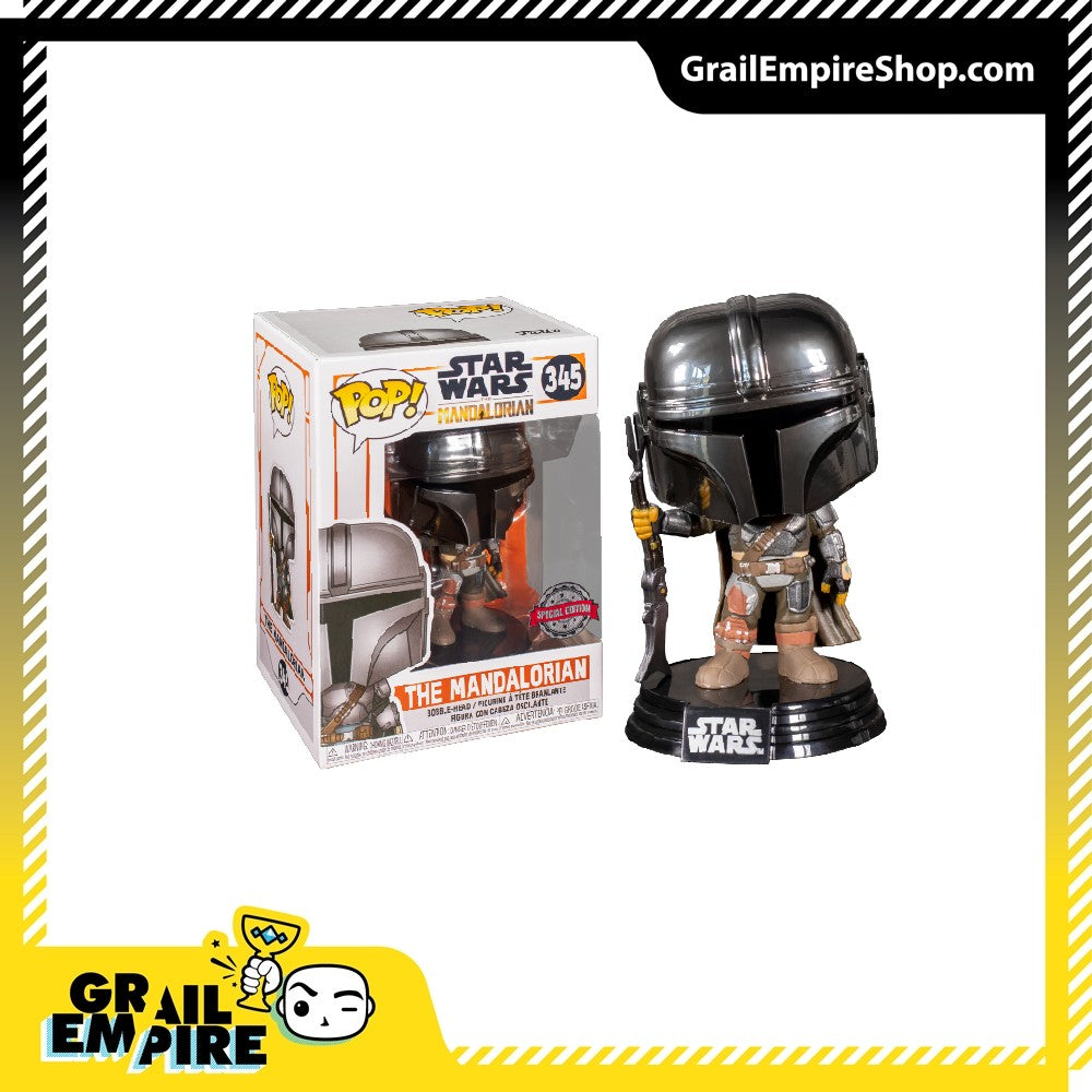 Funko POP! Star Wars The Mandalorian Chrome #345 - Chrome