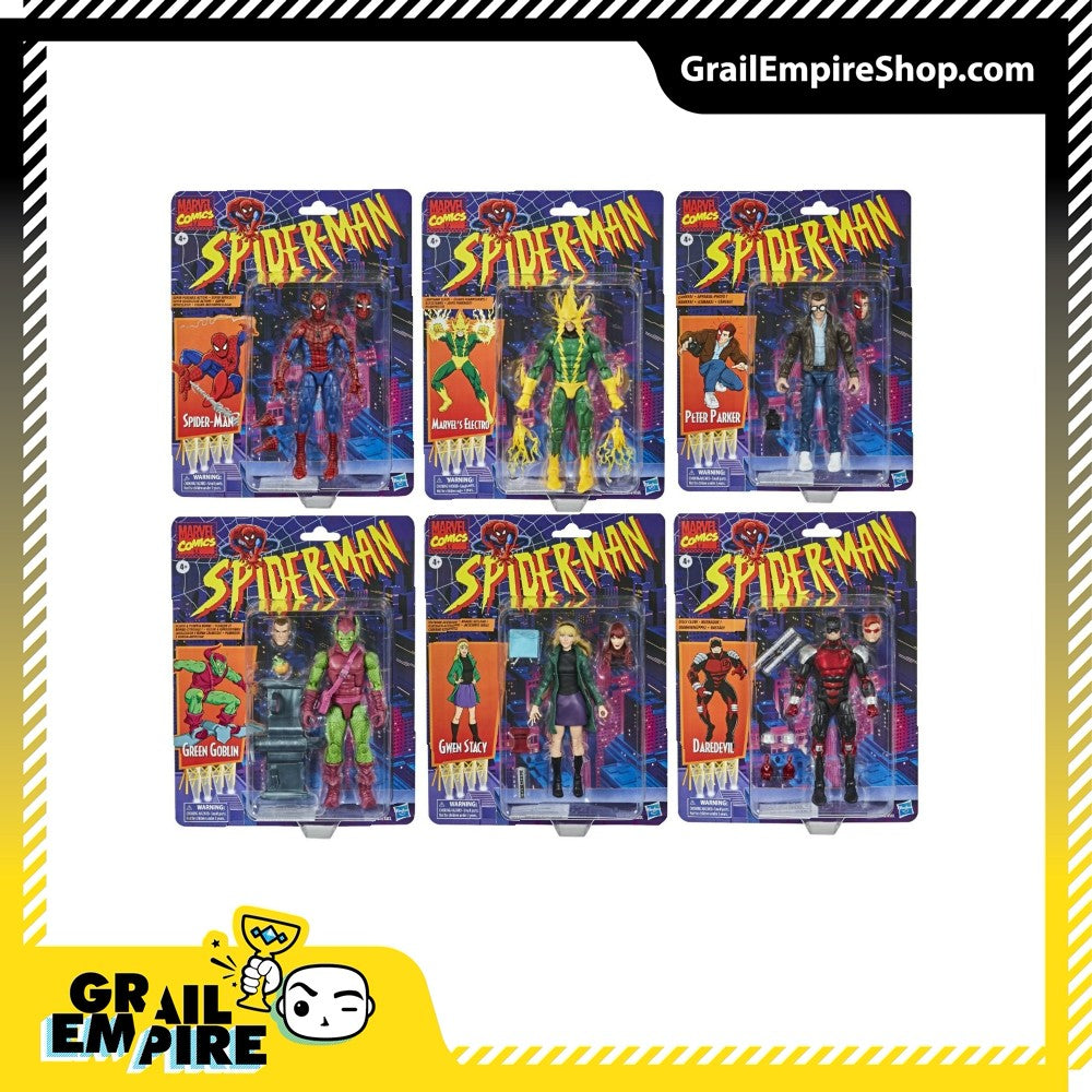 Marvel Legends Spider-Man Retro Collection Wave Completa -